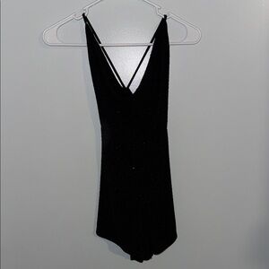 Glittery Black Romper